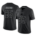 Ncoe C.Panthers #95 Derrick Brown Player Black Limited Reflective Game Stitched Jerseys