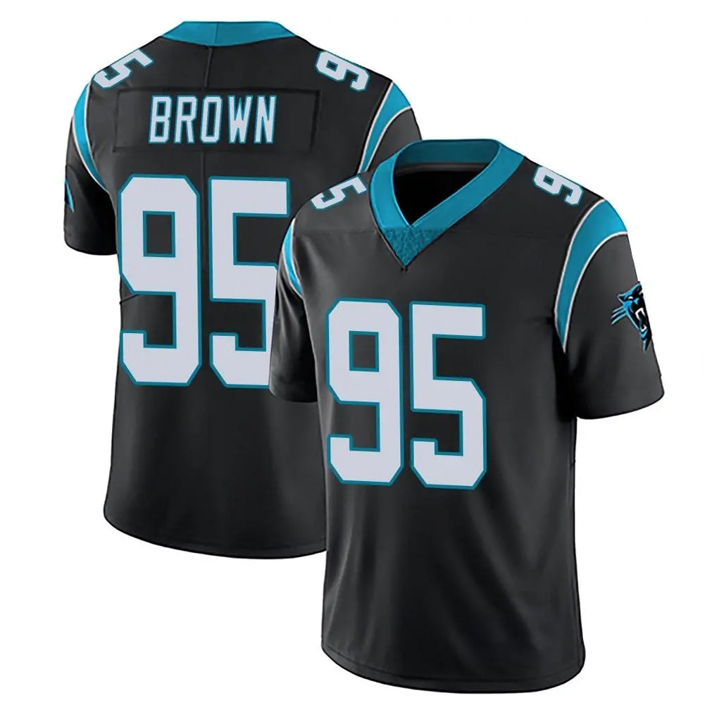 Ncoe C.Panthers #95 Derrick Brown Player Black Vapor Untouchable Limited Game Stitched Jerseys