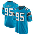 Ncoe C.Panthers #95 Derrick Brown Player Blue Game Stitched Jerseys