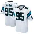 Ncoe C.Panthers #95 Derrick Brown Player White Game Stitched Jerseys