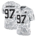 Ncoe C.Panthers #97 Bobby Brown III Player Arctic Camo Salute to Service Limited Game Stitched Jerseys