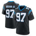 Ncoe C.Panthers #97 Bobby Brown III Player Black Limited Home Game Stitched Jerseys