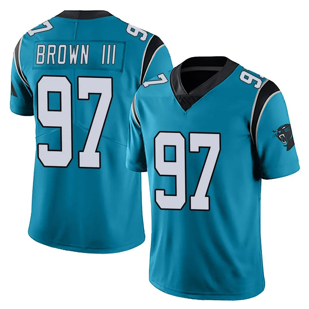 Ncoe C.Panthers #97 Bobby Brown III Player Blue Vapor Untouchable Limited Game Stitched Jerseys
