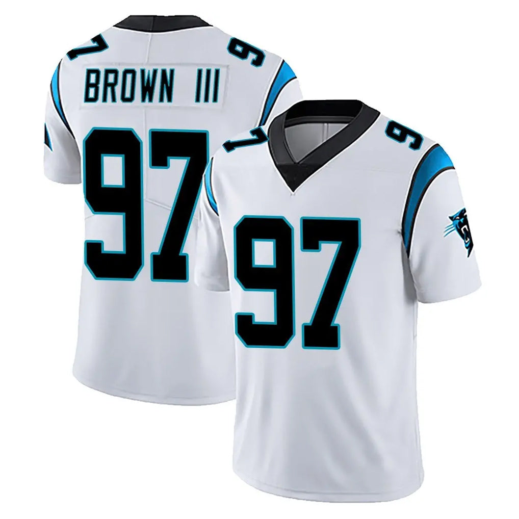 Ncoe C.Panthers #97 Bobby Brown III Player White Vapor Untouchable Limited Game Stitched Jerseys