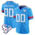 Ncoe Custom H.Texans Blue 2026 Rivalries Vapor Limited Home Game Any Name & Numbers Stitched jerseys