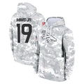 Ncoe D.Broncos #19 Marvin Mims Jr. Player Arctic Camo Salute to Service Hoodies Limited Game Stitched Jerseys