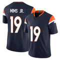 Ncoe D.Broncos #19 Marvin Mims Jr. Player Navy Limited Vapor F.U.S.E. Home Game Stitched Jerseys