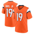 Ncoe D.Broncos #19 Marvin Mims Jr. Player Orange Home Game Stitched Jerseys