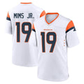 Ncoe D.Broncos #19 Marvin Mims Jr. Player White Home Game Stitched Jerseys