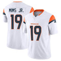 Ncoe D.Broncos #19 Marvin Mims Jr. Player White Limited Vapor F.U.S.E. Home Game Stitched Jerseys