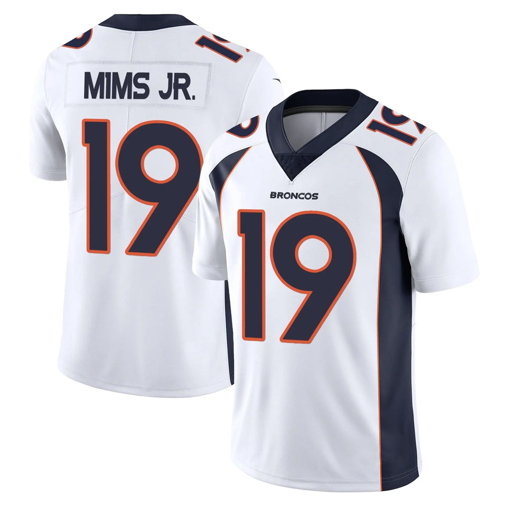 Ncoe D.Broncos #19 Marvin Mims Jr. Player White Vapor Untouchable Limited Home Game Stitched Jerseys