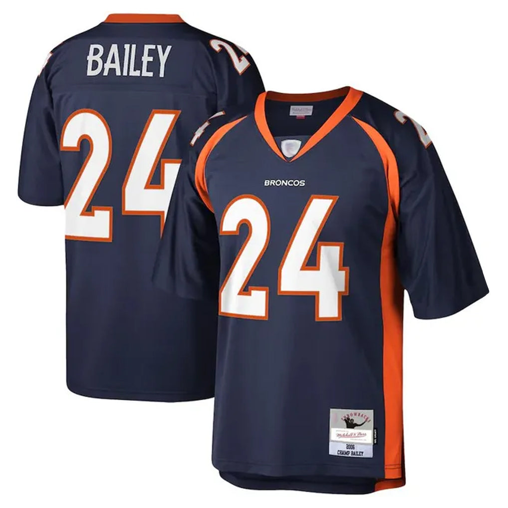 Ncoe D.Broncos #24 Champ Bailey Player Navy Mitchell & Ness 2006 Legacy Limited Game Stitched Jerseys