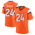 Ncoe D.Broncos #24 Champ Bailey Player Orange Home Game Stitched Jerseys
