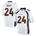 Ncoe D.Broncos #24 Champ Bailey Player White Game Stitched Jerseys