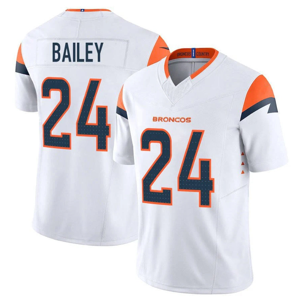 Ncoe D.Broncos #24 Champ Bailey Player White Limited Vapor F.U.S.E. Home Game Stitched Jerseys