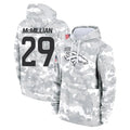 Ncoe D.Broncos #29 Ja'Quan McMillian Player Arctic Camo Salute to Service Hoodies Limited Game Stitched Jerseys