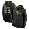 Ncoe D.Broncos #29 Ja'Quan McMillian Player Black Salute to Service Pullover Hoodies Limited Stitched Jerseys