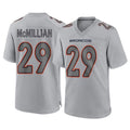 Ncoe D.Broncos #29 Ja'Quan McMillian Player Gray Atmosphere Fashion Limited Game Stitched Jerseys