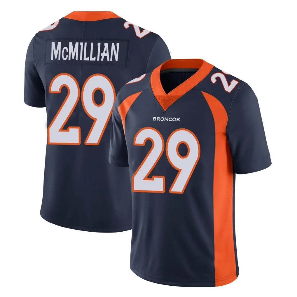 Ncoe D.Broncos #29 Ja'Quan McMillian Player Navy Vapor Untouchable Limited Game Stitched Jerseys