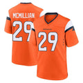 Ncoe D.Broncos #29 Ja'Quan McMillian Player Orange Home Game Stitched Jerseys