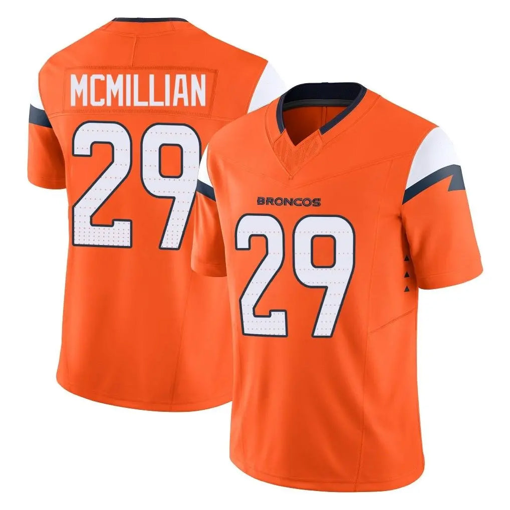 Ncoe D.Broncos #29 Ja'Quan McMillian Player Orange Vapor F.U.S.E. Limited Home Game Stitched Jerseys