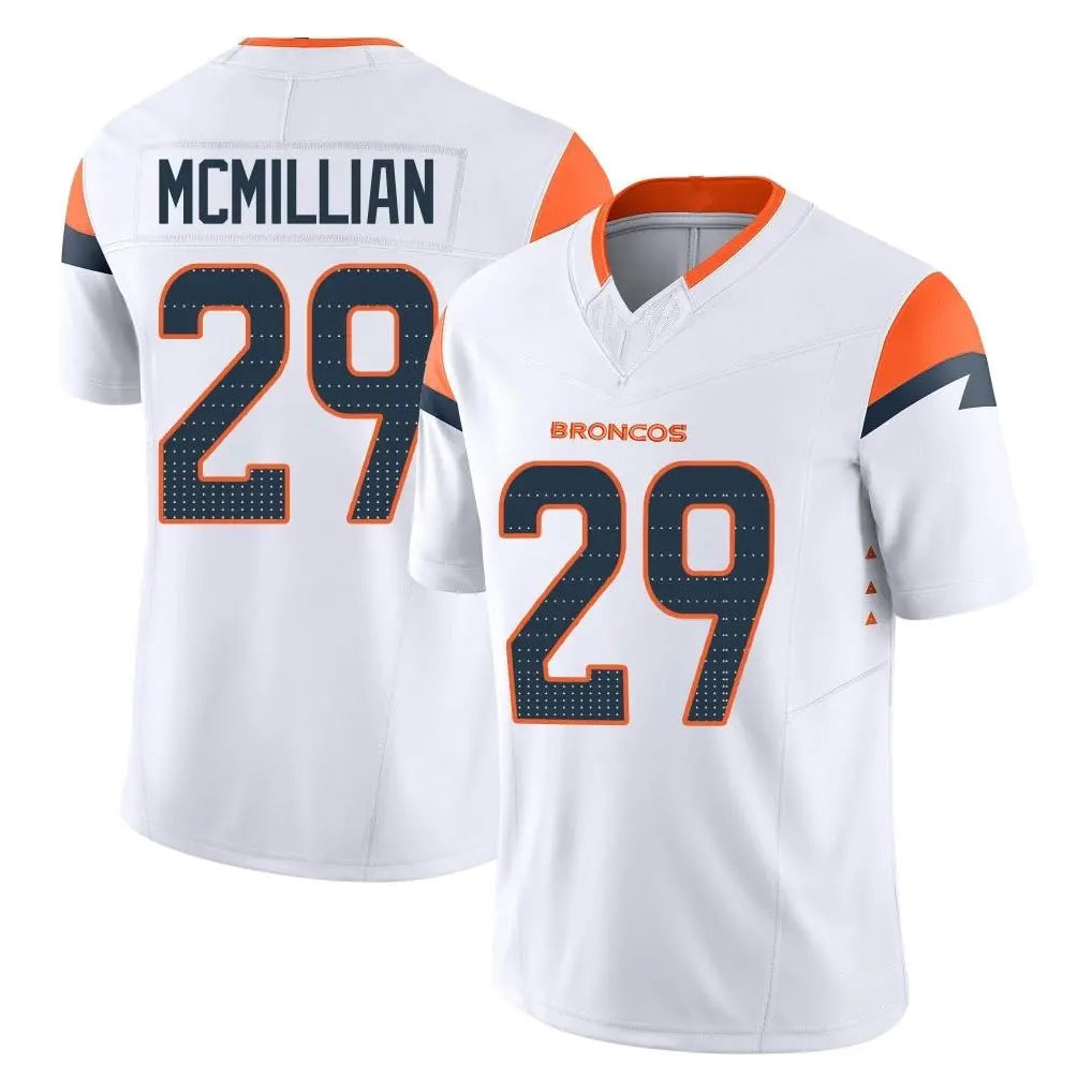 Ncoe D.Broncos #29 Ja'Quan McMillian Player White Limited Vapor F.U.S.E. Home Game Stitched Jerseys