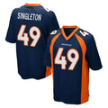 Ncoe D.Broncos #49 Alex Singleton Player Navy Game Stitched Jerseys