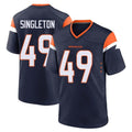 Ncoe D.Broncos #49 Alex Singleton Player Navy Home Game Stitched Jerseys