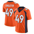 Ncoe D.Broncos #49 Alex Singleton Player Orange Color Vapor Untouchable Limited Game Stitched Jerseys