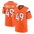 Ncoe D.Broncos #49 Alex Singleton Player Orange Home Game Stitched Jerseys