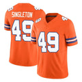 Ncoe D.Broncos #49 Alex Singleton Player Orange Limited Alternate Vapor F.U.S.E. Throwback Game Stitched Jerseys