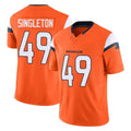 Ncoe D.Broncos #49 Alex Singleton Player Orange Vapor F.U.S.E. Limited Home Game Stitched Jerseys