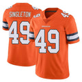 Ncoe D.Broncos #49 Alex Singleton Player Orange Vapor Untouchable Limited Home Game Stitched Jerseys
