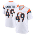 Ncoe D.Broncos #49 Alex Singleton Player White Home Game Stitched Jerseys