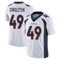 Ncoe D.Broncos #49 Alex Singleton Player White Vapor Untouchable Limited Home Game Stitched Jerseys