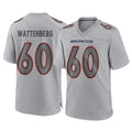 Ncoe D.Broncos #60 Luke Wattenberg Player Gray Atmosphere Fashion Limited Game Stitched Jerseys
