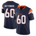 Ncoe D.Broncos #60 Luke Wattenberg Player Navy Limited Vapor F.U.S.E. Home Game Stitched Jerseys