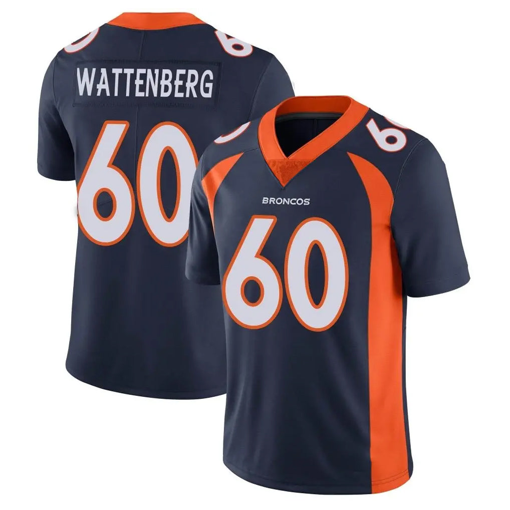 Ncoe D.Broncos #60 Luke Wattenberg Player Navy Vapor Untouchable Limited Game Stitched Jerseys