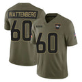 Ncoe D.Broncos #60 Luke Wattenberg Player Olive 2025 Salute To Service Limited Home Game Stitched Jerseys