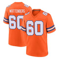Ncoe D.Broncos #60 Luke Wattenberg Player Orange Alternate Collection Throwback Game Stitched Jerseys