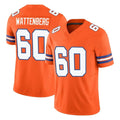 Ncoe D.Broncos #60 Luke Wattenberg Player Orange Limited Alternate Vapor F.U.S.E. Throwback Game Stitched Jerseys