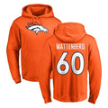 Ncoe D.Broncos #60 Luke Wattenberg Player Orange Pullover Hoodie Limited Stitched Jerseys