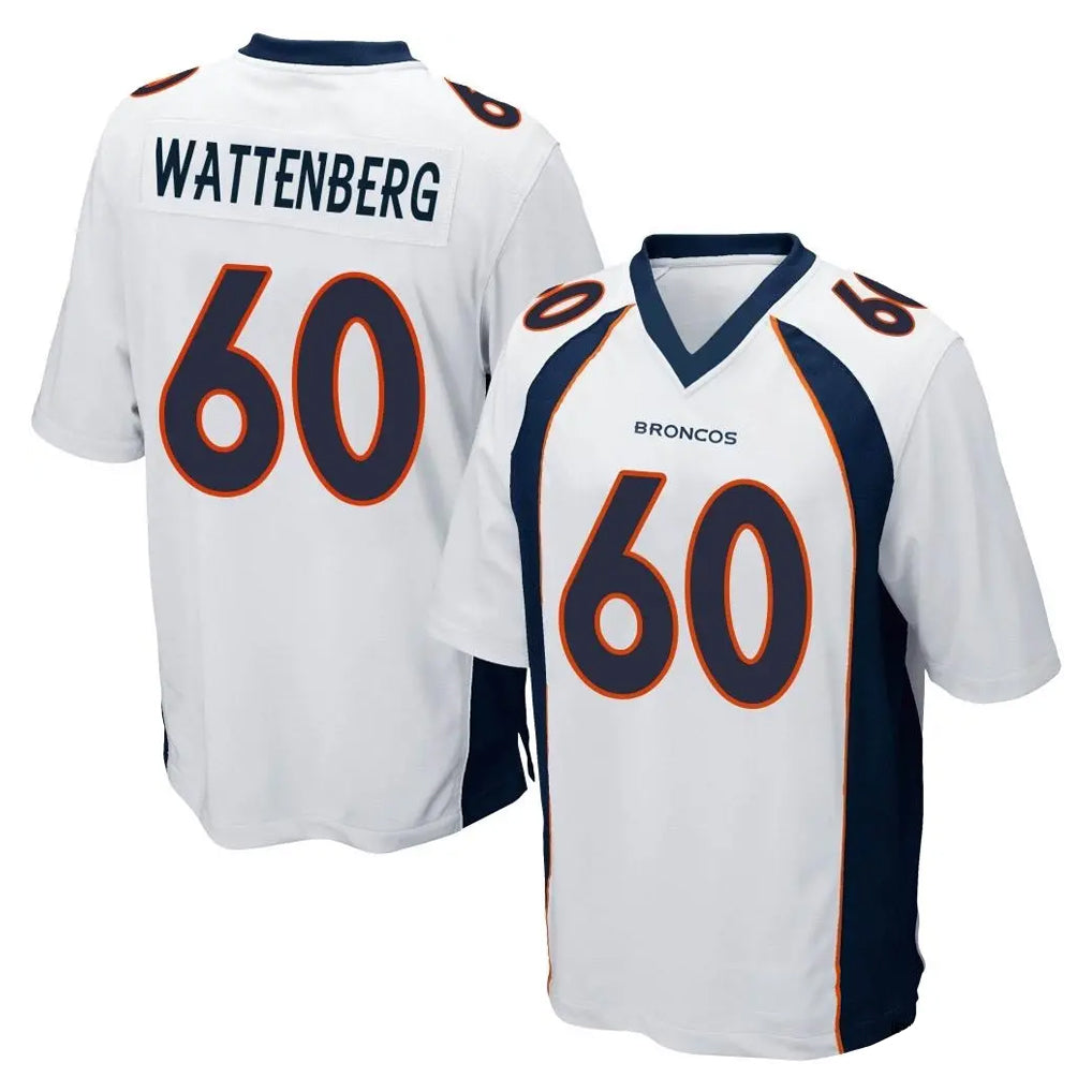 Ncoe D.Broncos #60 Luke Wattenberg Player White Game Stitched Jerseys