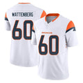 Ncoe D.Broncos #60 Luke Wattenberg Player White Limited Vapor F.U.S.E. Home Game Stitched Jerseys