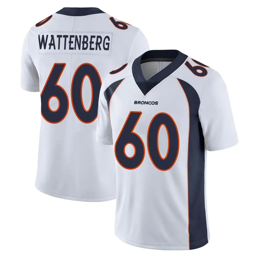 Ncoe D.Broncos #60 Luke Wattenberg Player White Vapor Untouchable Limited Home Game Stitched Jerseys
