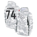 Ncoe D.Broncos #74 Ben Powers Player Arctic Camo Salute to Service Hoodies Limited Game Stitched Jerseys