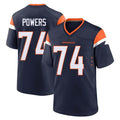 Ncoe D.Broncos #74 Ben Powers Player Navy Home Game Stitched Jerseys