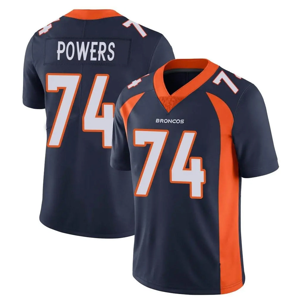 Ncoe D.Broncos #74 Ben Powers Player Navy Vapor Untouchable Limited Game Stitched Jerseys