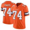Ncoe D.Broncos #74 Ben Powers Player Orange Vapor Untouchable Limited Home Game Stitched Jerseys