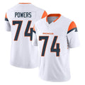 Ncoe D.Broncos #74 Ben Powers Player White Limited Vapor F.U.S.E. Home Game Stitched Jerseys